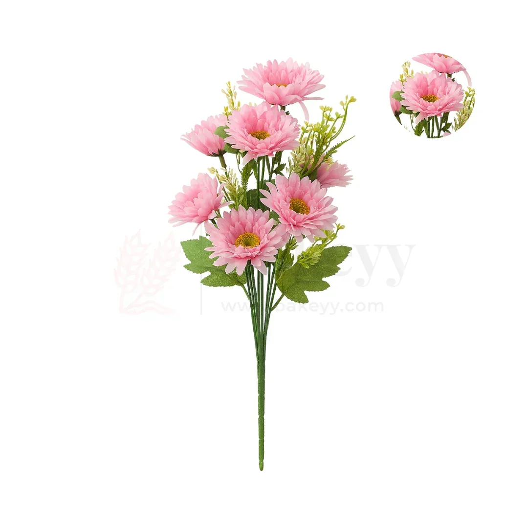 Artificial Daisy Flower Bunch – 48cm | Floral Bouquet for Vase, Gifting & Home Decor | Pack of 1 - Image 5