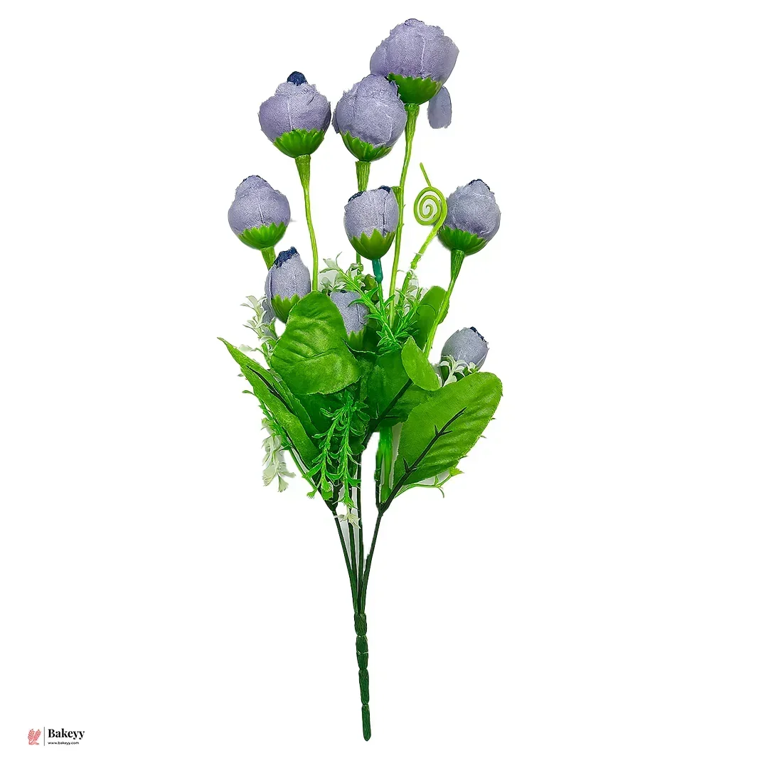Artificial Rose Bouquet – 35cm | Artificial Rose Bud Bunch – 10 Heads - Image 6