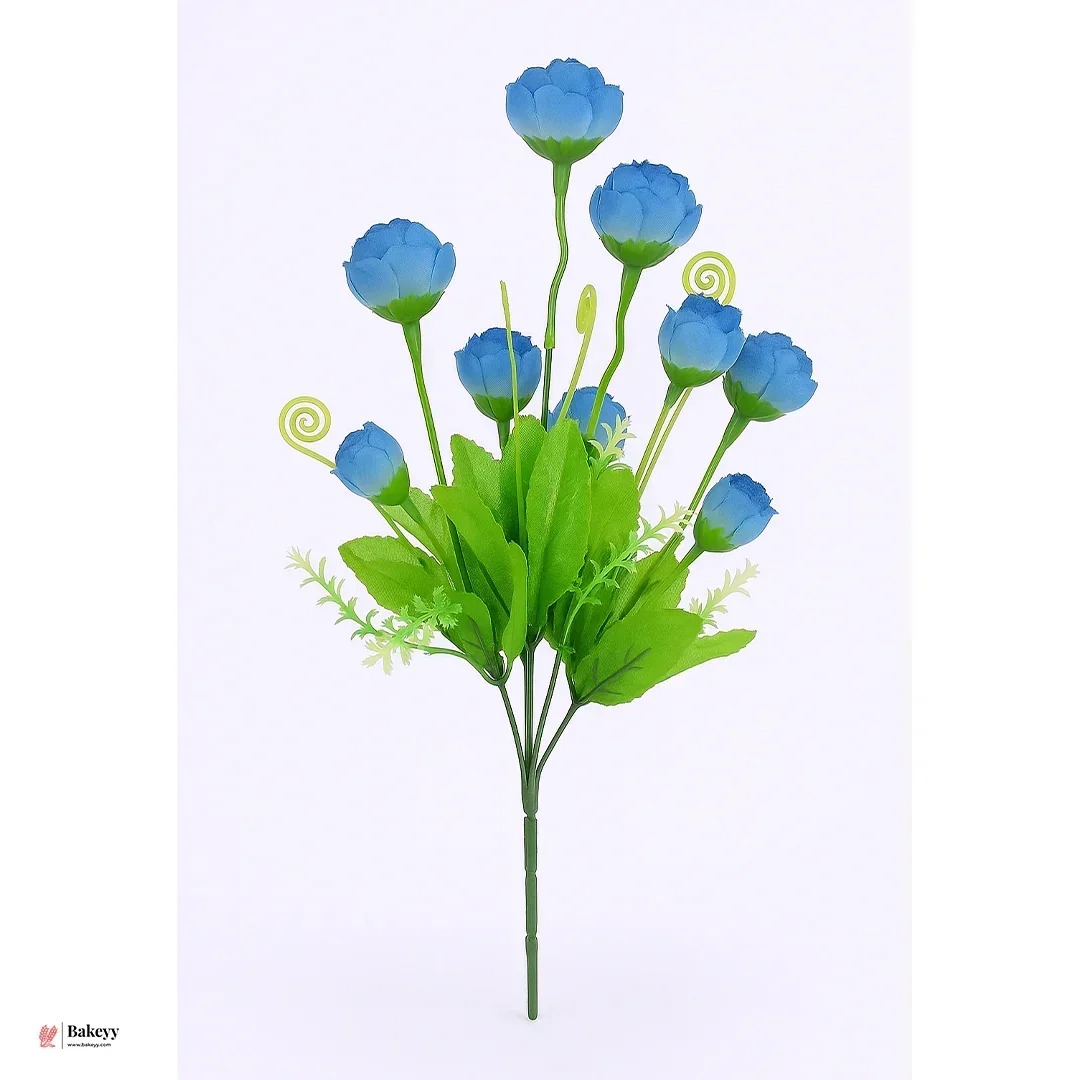 Artificial Rose Bouquet – 35cm | Artificial Rose Bud Bunch – 10 Heads - Image 7