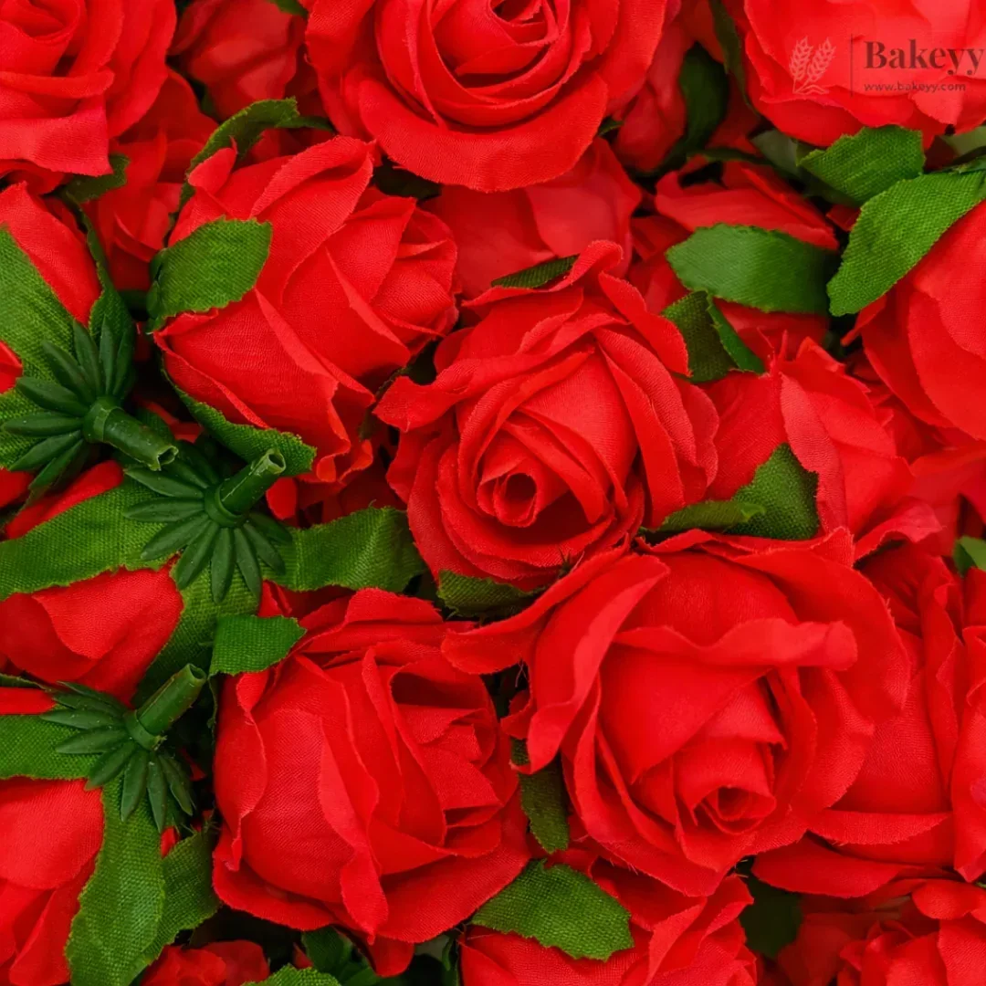 Artificial Rose Flower Buds | Premium Fabric Decorative Roses for Cakes, Gifting & Decor | Pack of 25 - Image 4