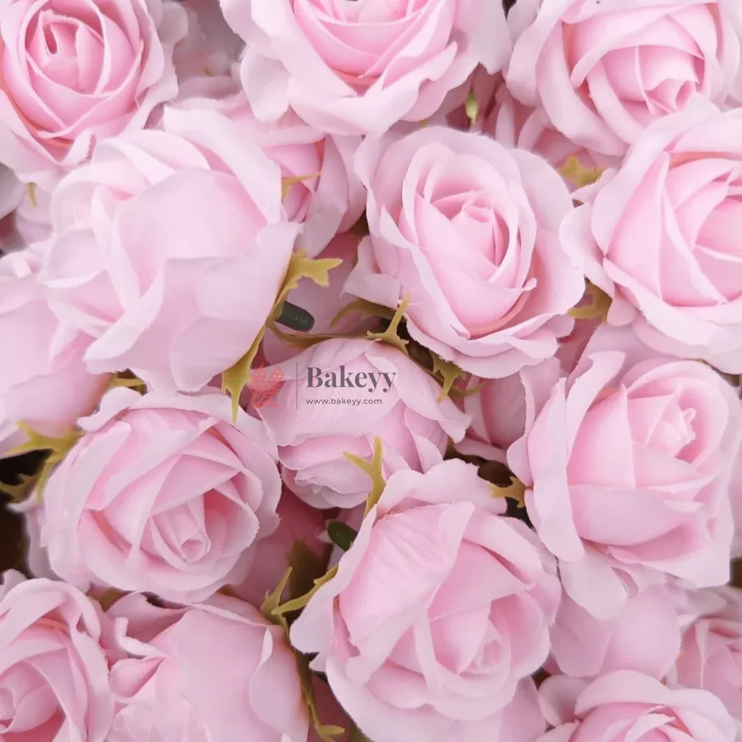 Artificial Rose Flower Buds | Premium Fabric Decorative Roses for Cakes, Gifting & Decor | Pack of 25 - Image 9