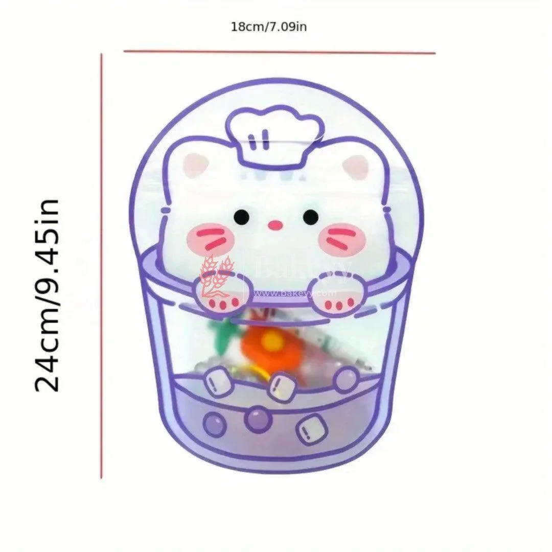 Cute Animal Design Zip Lock Bags| 4 in 1 Design |Stain-Resistant, Water-Resistant | Pack of 50 - Image 2