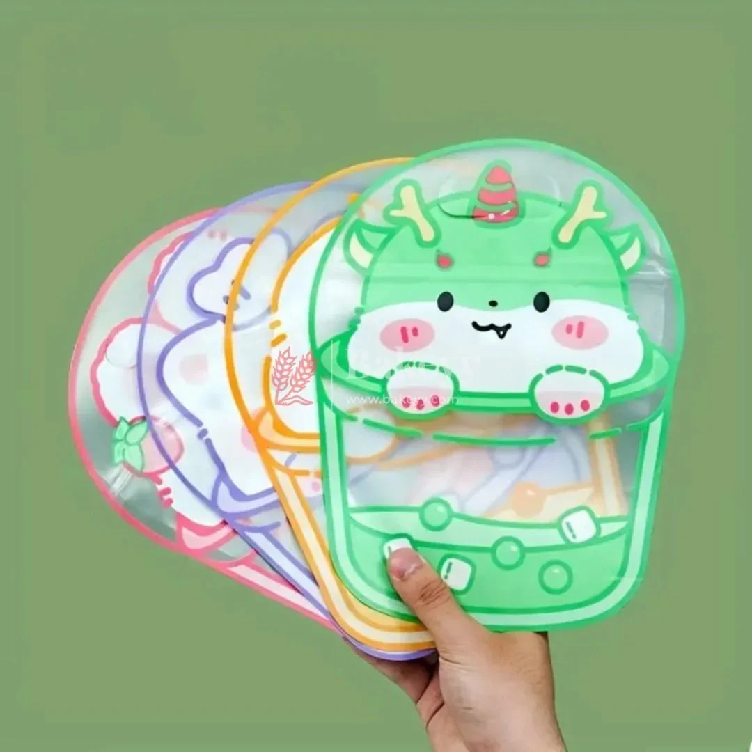 Cute Animal Design Zip Lock Bags| 4 in 1 Design |Stain-Resistant, Water-Resistant | Pack of 50 - Image 3
