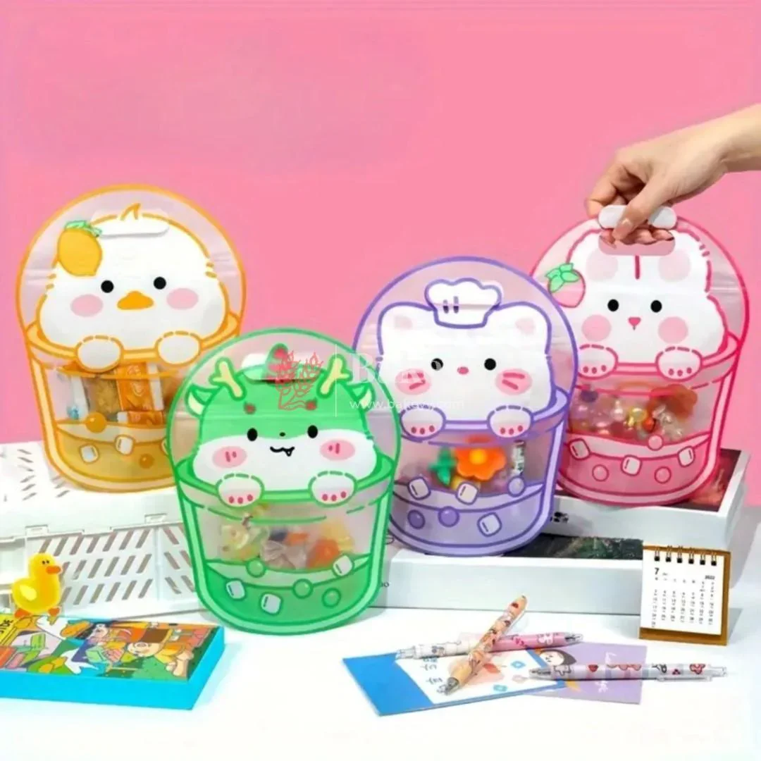 Cute Animal Design Zip Lock Bags| 4 in 1 Design |Stain-Resistant, Water-Resistant | Pack of 50 - Image 8