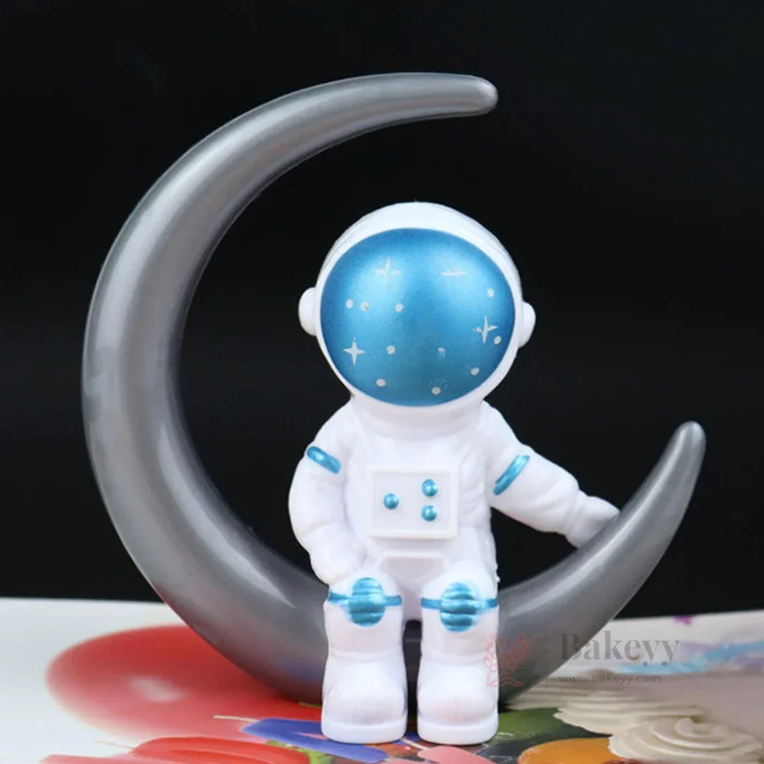 Astronaut Moon Theme Cake Topper | Space Theme Decoration | Pack of 1 - Image 6