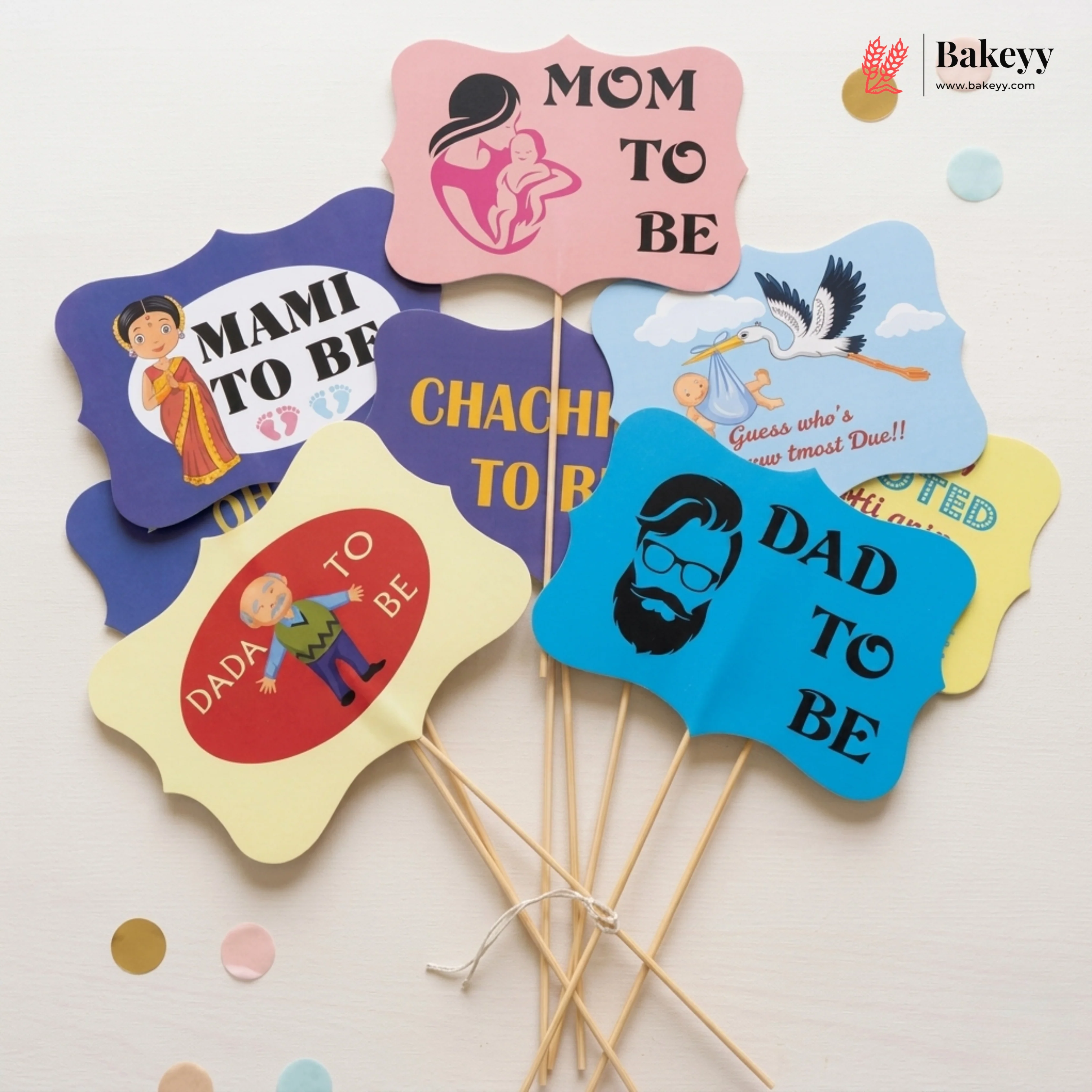 Baby Shower Photo Booth Props Set | 16-Piece - Image 3