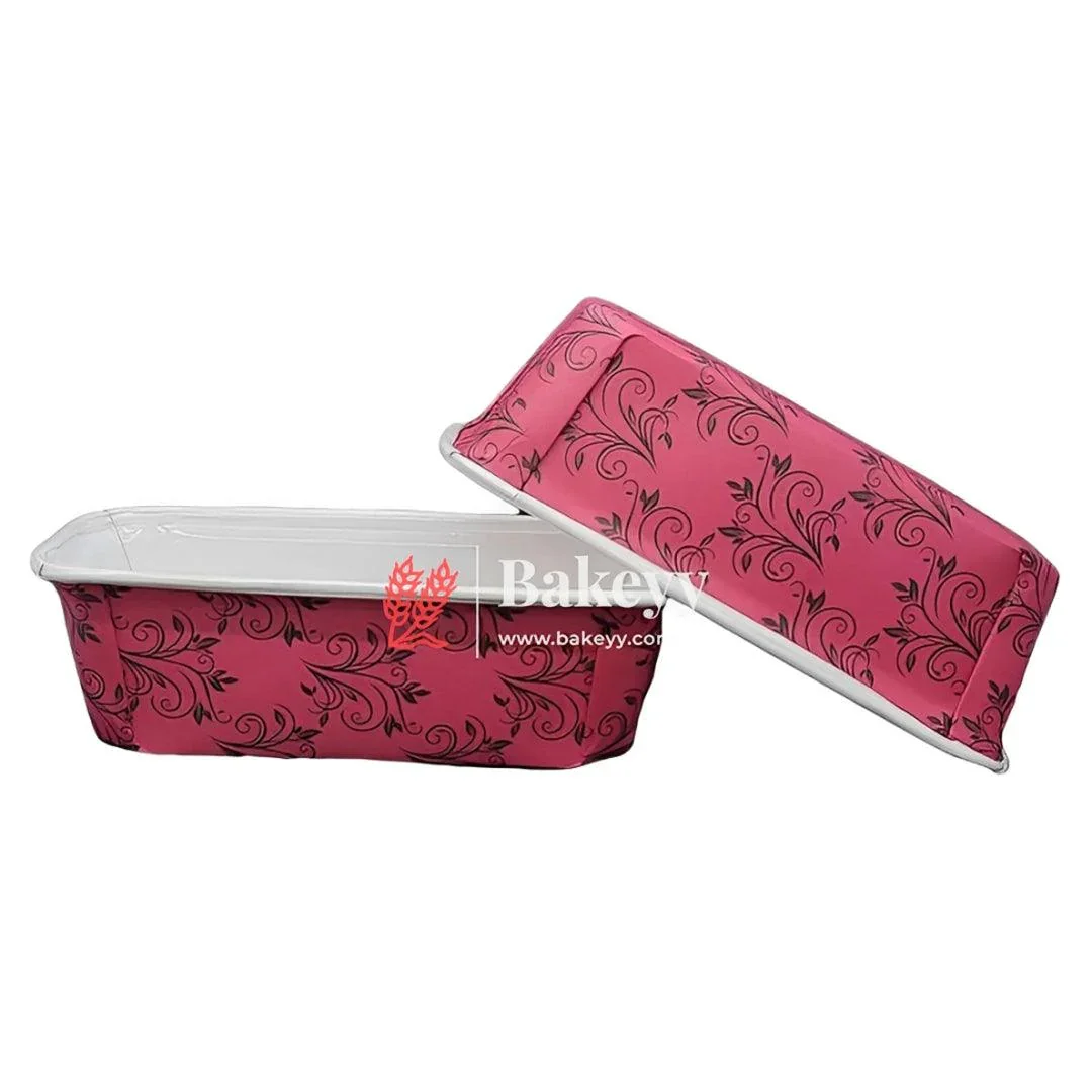 8x6x4cm |Plum Cake Bar Mould | Bake and Serve Small Rectangle Mould | Pack of 50 | Paper Baking Mould| - Image 4