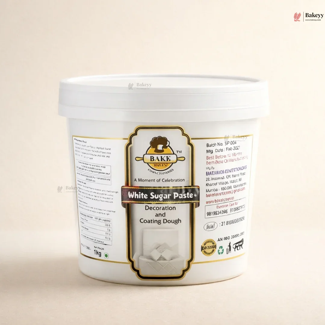 Bake Haven | White Sugar Paste | 200g and 1 Kg | Pack of 1 - Image 3