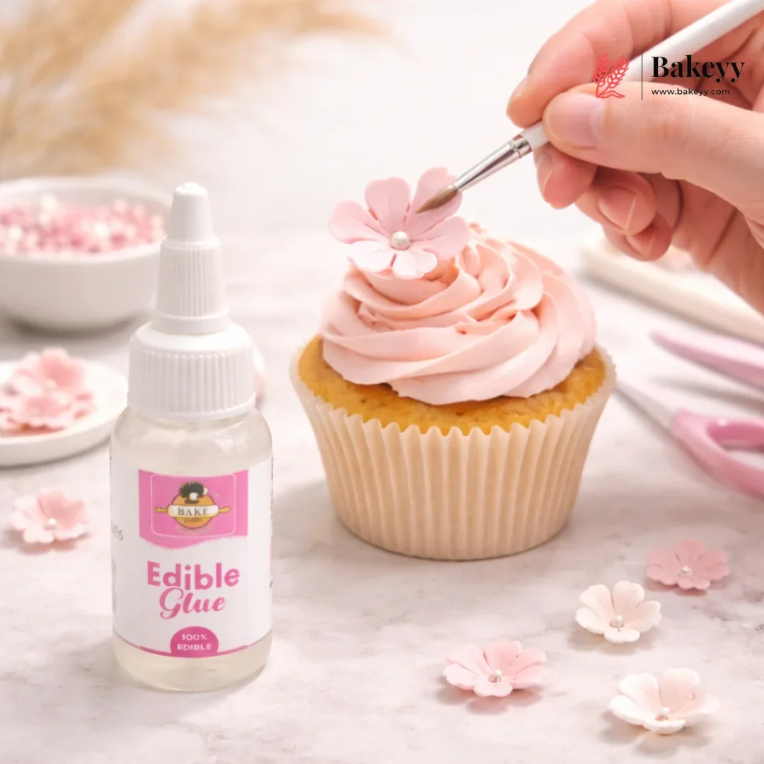 BakeHaven Edible Glue – 100% Edible Adhesive for Cake Decoration, Fondant, and Sugar Art| 1 Piece - Image 3