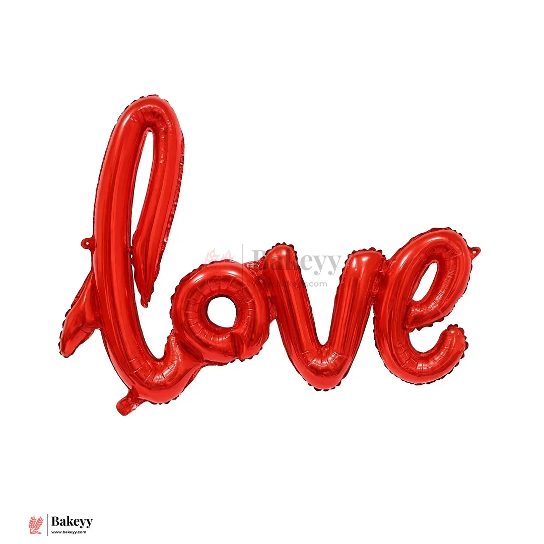 Love Foil Balloon – Metallic Letter Balloon for Valentine, Anniversary & Party Decor | Romantic Party Decor | Pack of 1 - Image 2