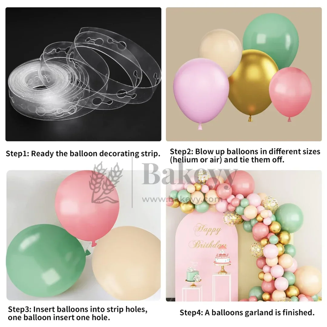 Pastel Birthday Balloon Arch Kit with Smiley Flowers | Party Decor | Pack of 1 - Image 3