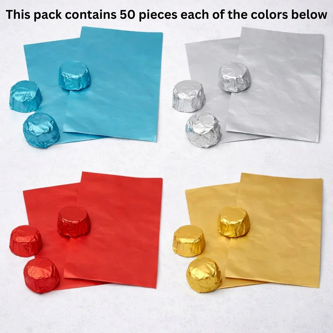 Small Aluminum Chocolate Wrapping Paper | Pack of 200 - Image 12
