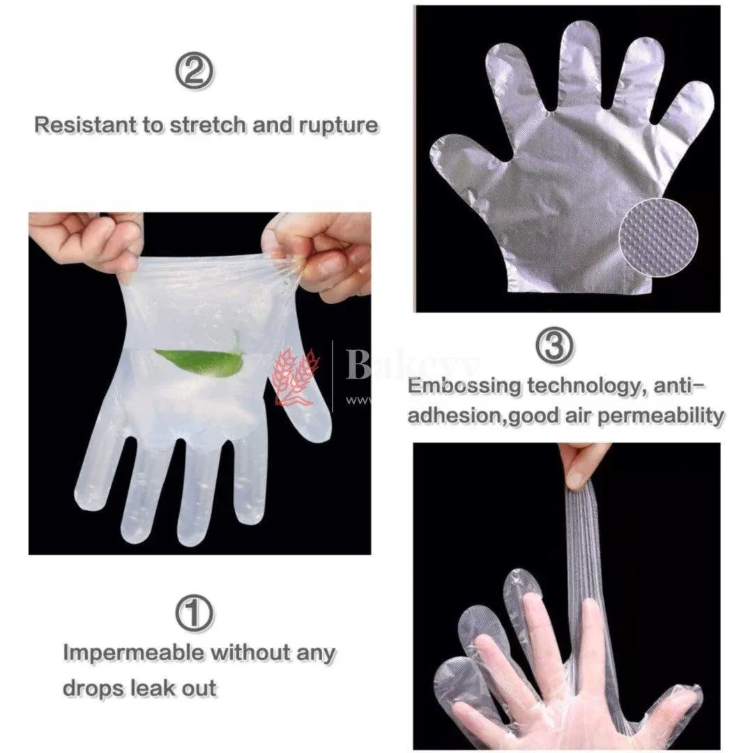Disposable Hand Gloves | Transparent | Pack Of 100 - Image 4