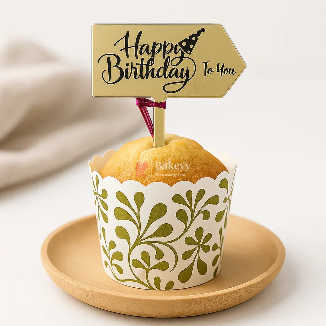 5x6cm | Birthday Topper Set | Paper | Mixed Designs | 18pcs - Image 3