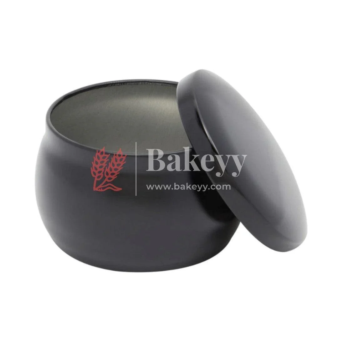 Faded Black Matka Candle Tin Box | Empty Decorative Tin Box | Chocolate Box | Candy Box | Gift Box | Pack Of 12 - Image 3