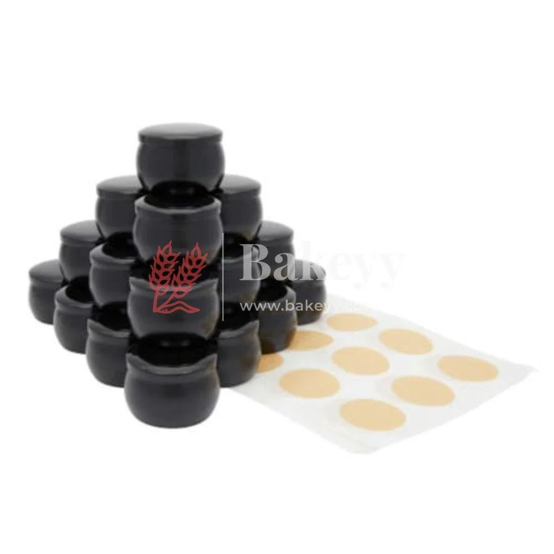 Faded Black Matka Candle Tin Box | Empty Decorative Tin Box | Chocolate Box | Candy Box | Gift Box | Pack Of 12 - Image 5