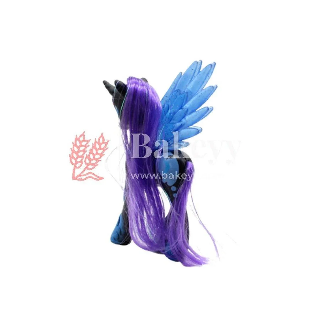 Black Unicorn Cake Topper Decoration For Birthday Party Baby Shower Wedding | Doll Cake Topper - Image 2