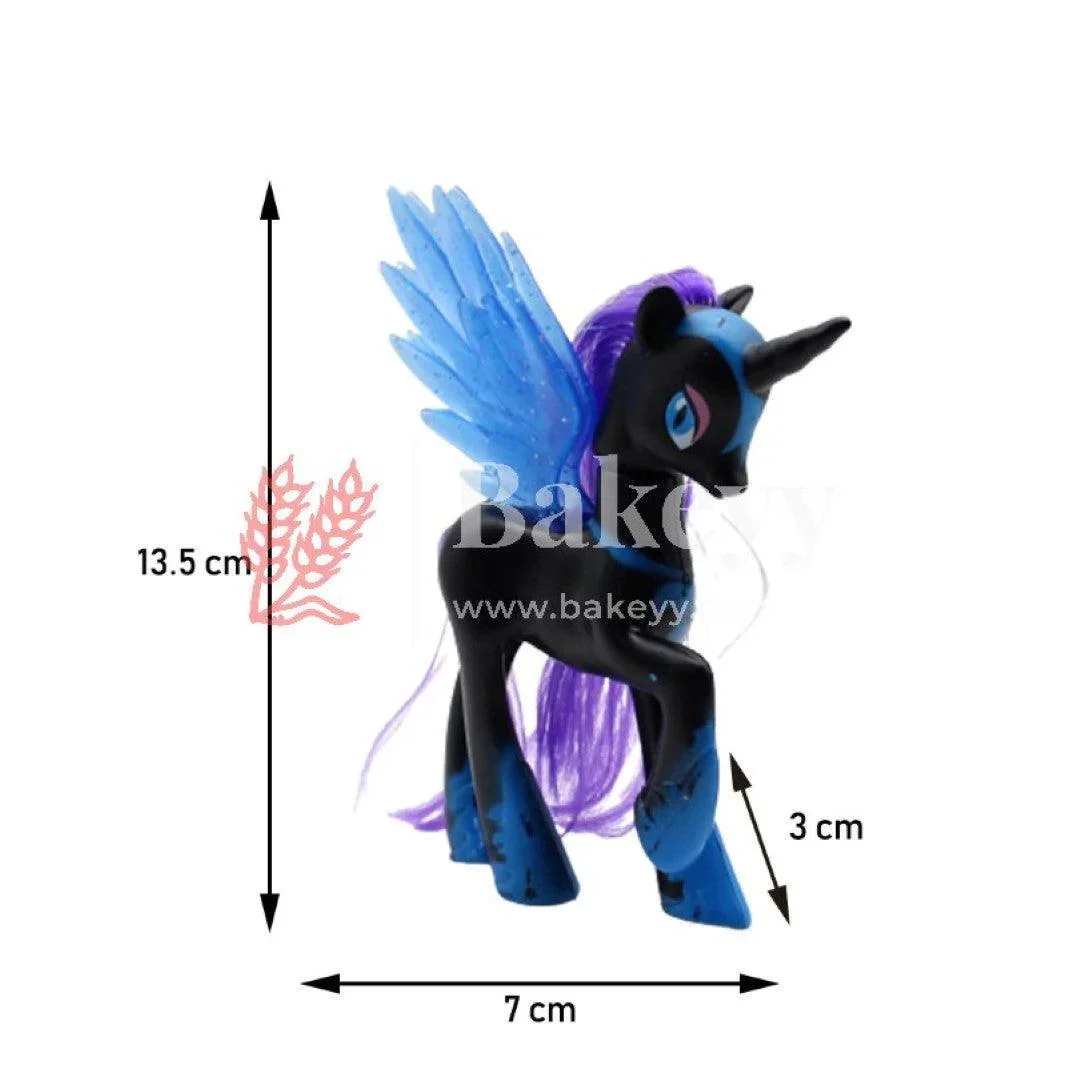 Black Unicorn Cake Topper Decoration For Birthday Party Baby Shower Wedding | Doll Cake Topper - Image 3