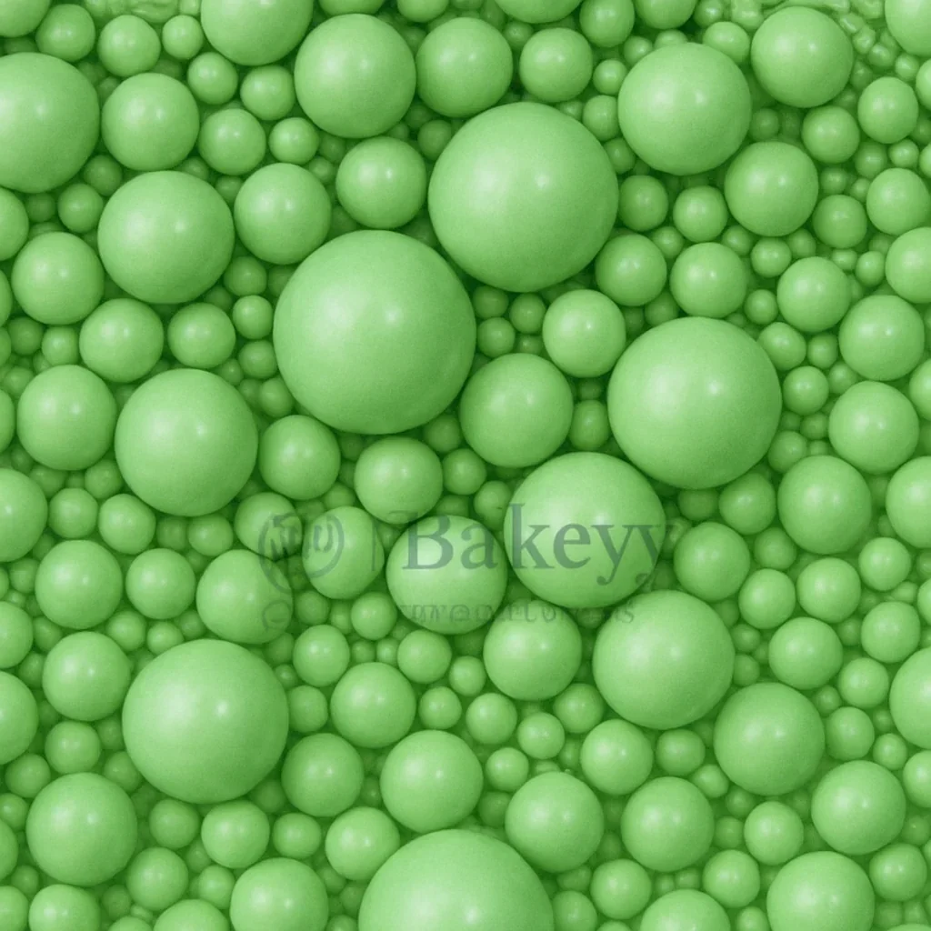 Edible Sugar Pearls - 7 Sizes Mix | Edible Cake & Dessert Decorations | Metallic Finish | 200 gm - Image 5