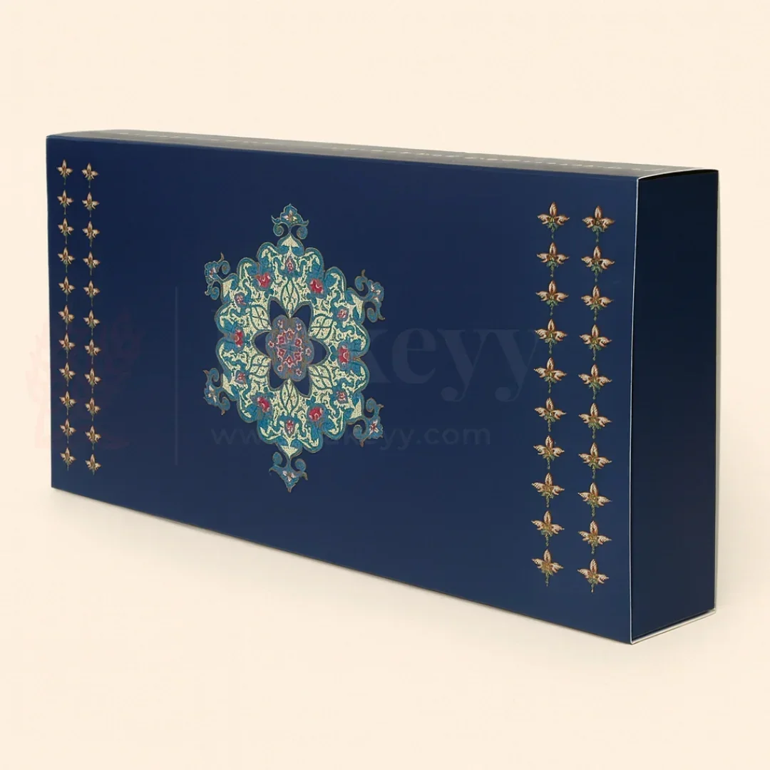 Blue Floral 2 Brownie and 9 cavity Hamper Box| 1 Piece - Image 4