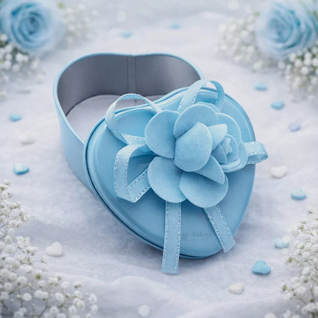 Heart Shape Empty Decorative Tin Box | Gift Box | Chocolate Box | Sweet Box | Jewellery Box | Luxury Box | Pack of 10 - Image 9