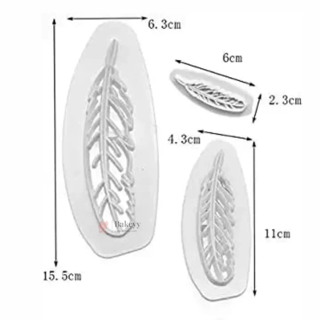 Botanical Feather Vein Embosser Set | 3 Sizes | Pack of 1 - Image 2