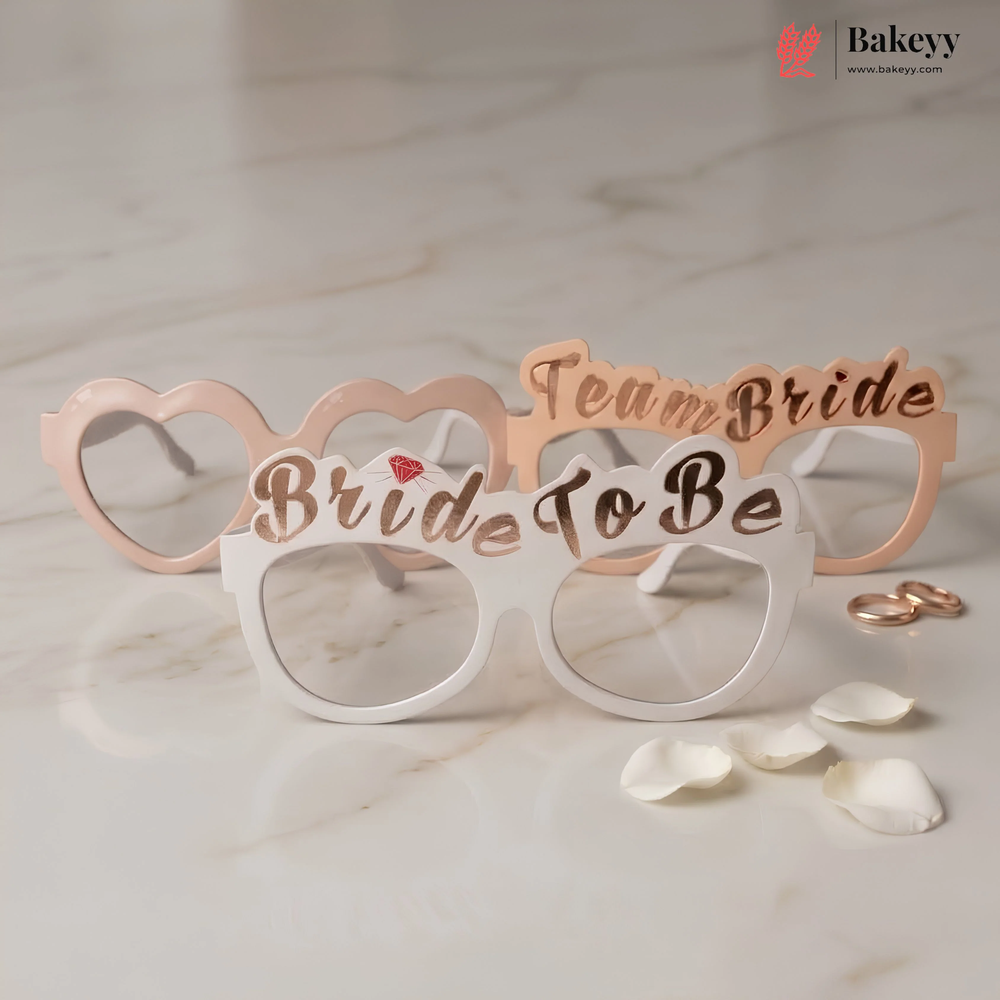 Bridal Shower Photo Booth Props Set & Floral Centerpiece Stickers | Wedding Party Decoration Kit | Pack of 23 - Image 5