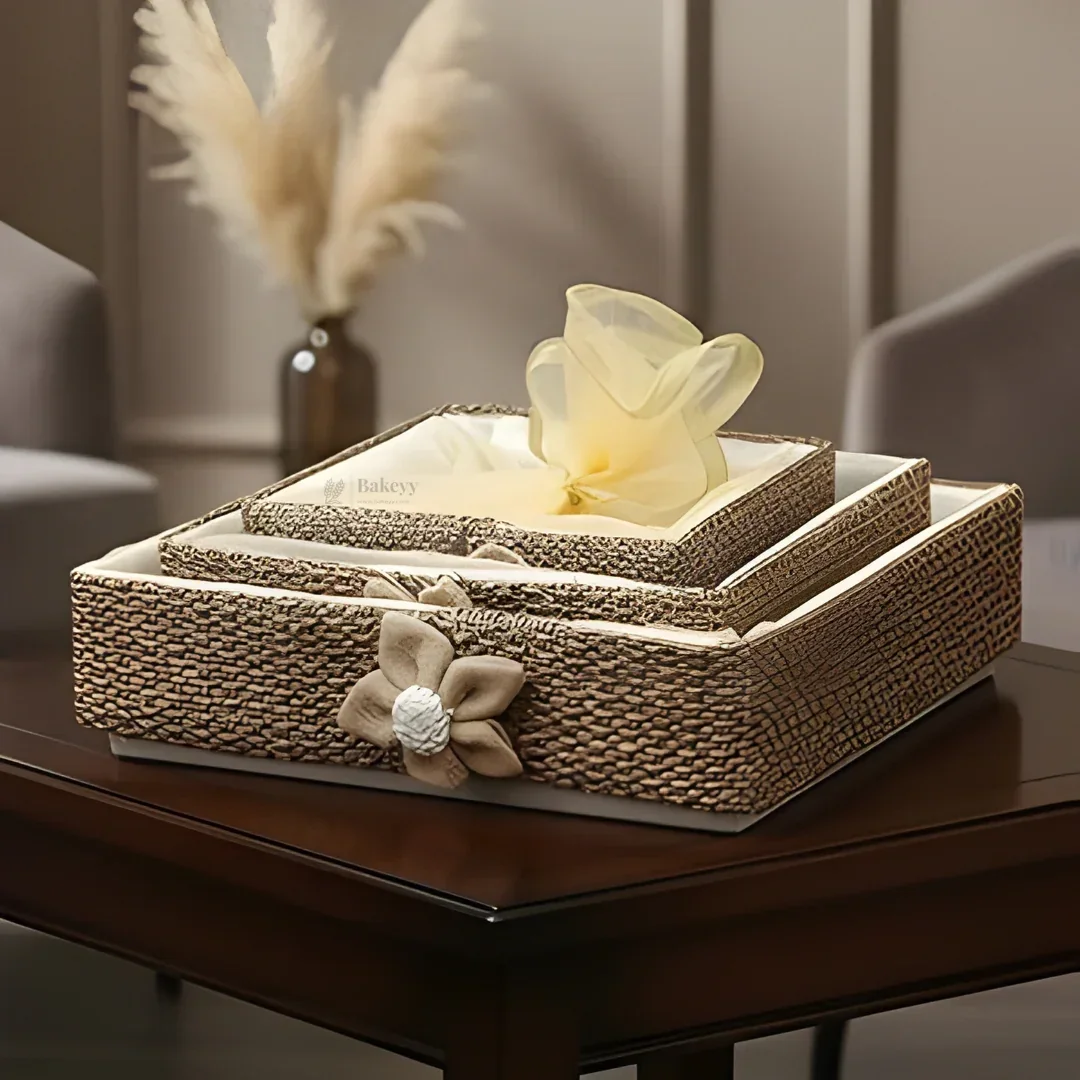 Brown Net Hamper Basket | Perfect for Gifting | Pack of 1 - Image 7