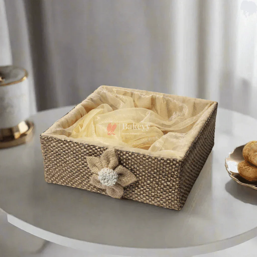 Brown Net Hamper Basket | Perfect for Gifting | Pack of 1 - Image 8