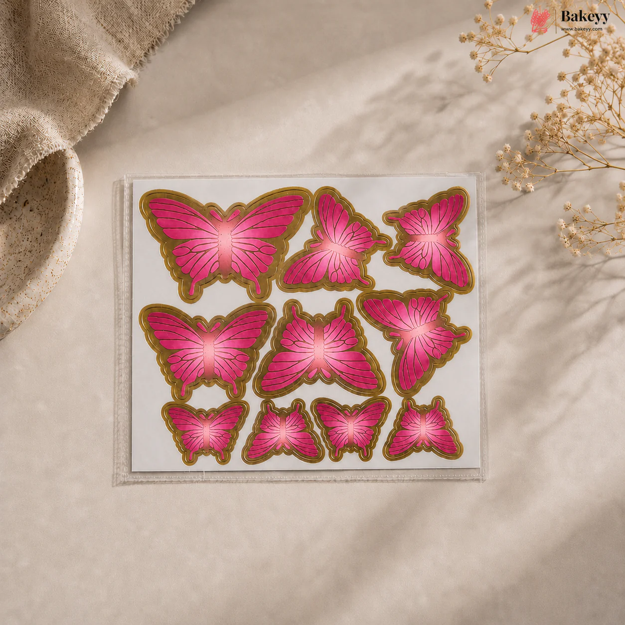 Butterfly Cake Topper Set Premium | Multi-Size Decorative Butterfly Picks | 10 Butterflies per Pack | Pack of 1 - Image 15