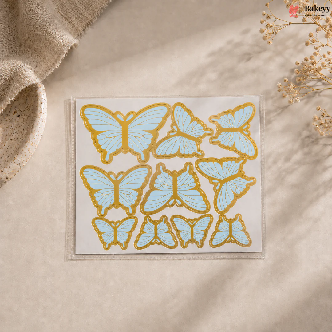 Butterfly Cake Topper Set Premium | Multi-Size Decorative Butterfly Picks | 10 Butterflies per Pack | Pack of 1 - Image 8