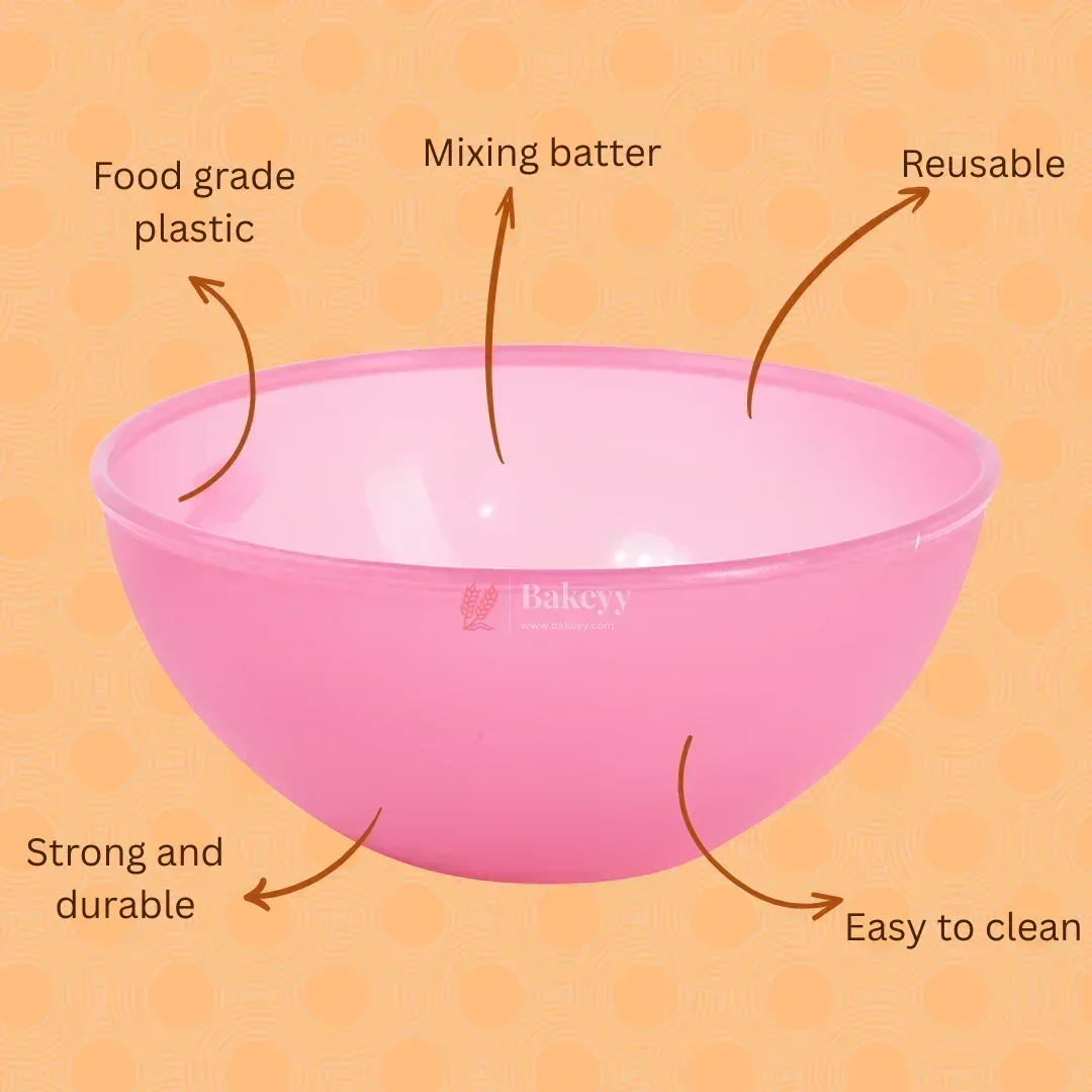 Cake Mixing Bowl Set | Batter Mixing Bowl | Mix Colors | 4 Pieces Per Pack | Pack of 1 - Image 4