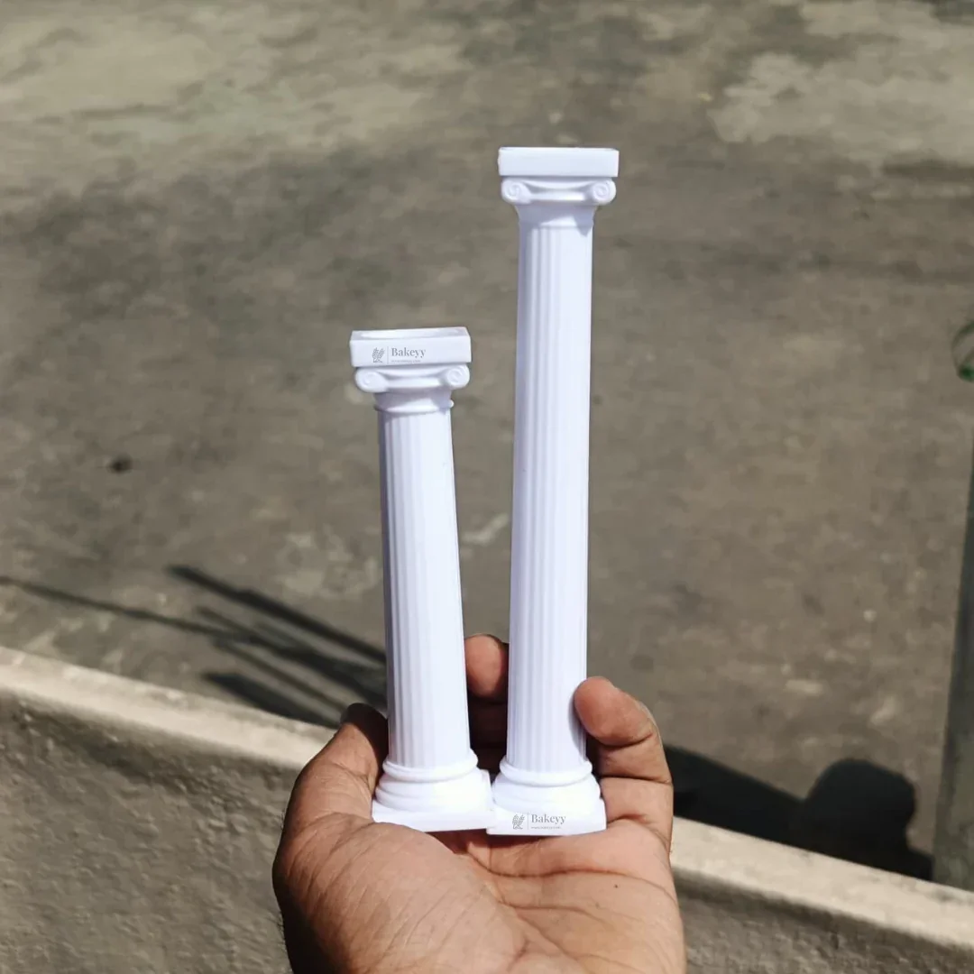 Cake Supporting Pillars | Roman Column Cake Stand Supports | Pillar Dowel Rods | Pack of 4 - Image 2