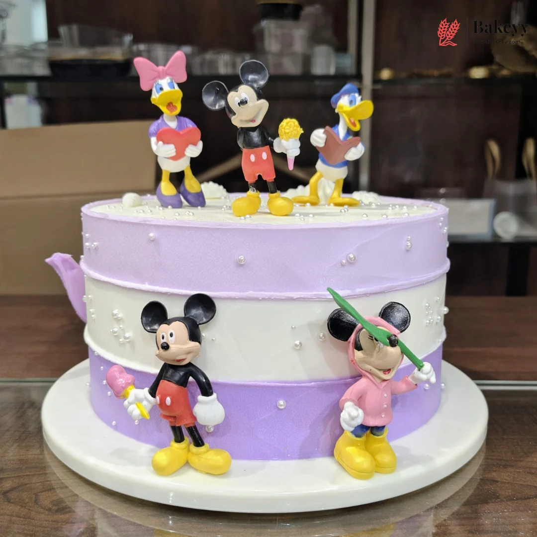 Cartoon Character Cake Topper for Kids Birthday Cakes | Swan, Castle & Mickey Mouse | Pack of 1 - Image 11