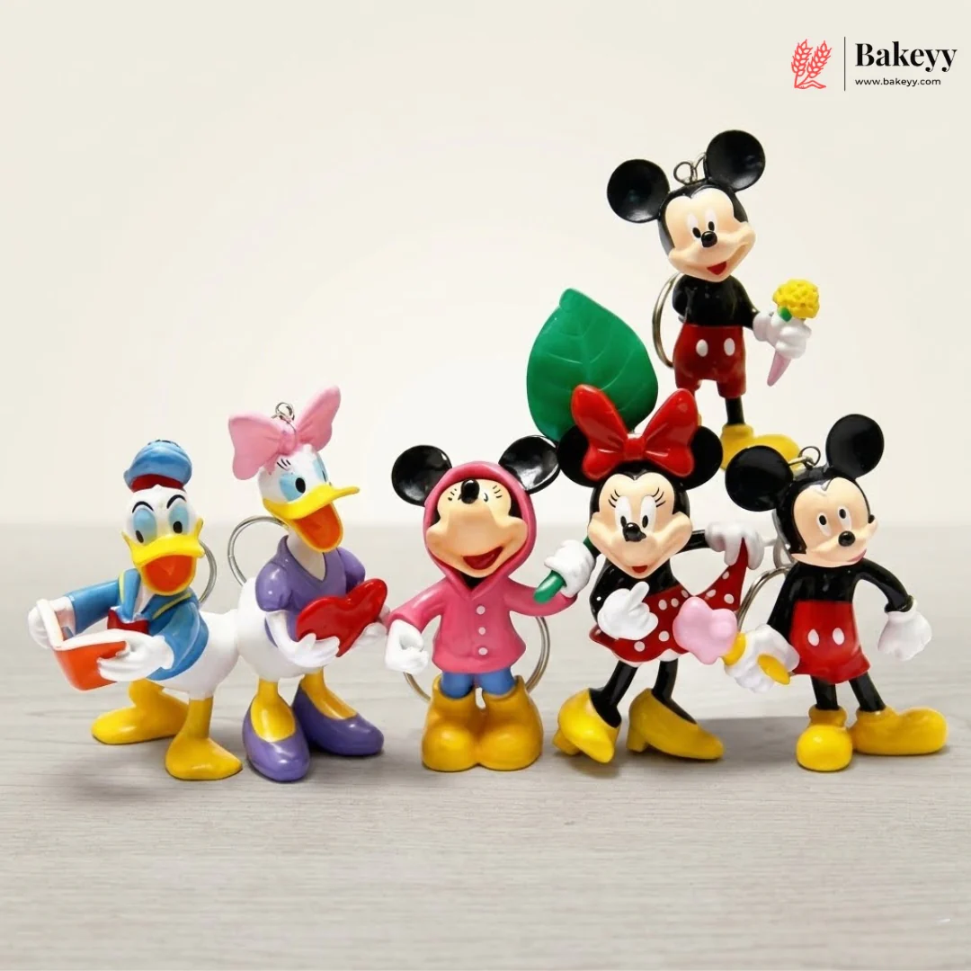 Cartoon Character Cake Topper for Kids Birthday Cakes | Swan, Castle & Mickey Mouse | Pack of 1 - Image 12
