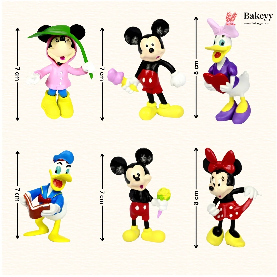 Cartoon Character Cake Topper for Kids Birthday Cakes | Swan, Castle & Mickey Mouse | Pack of 1 - Image 13