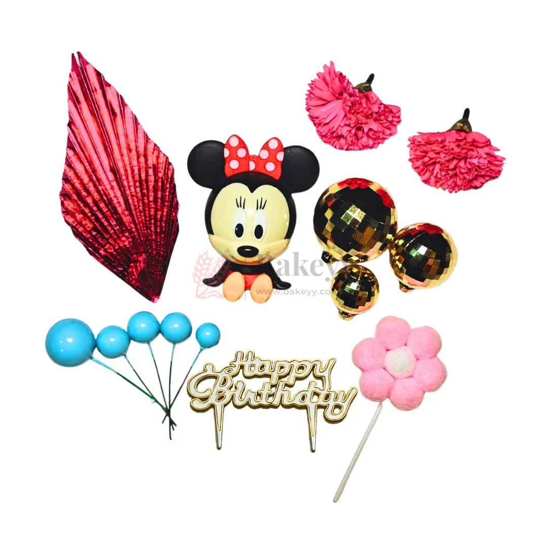 Cartoon Theme Cake Topper Combo Set | Birthday Cake Decoration Kit | Pack of 1 - Image 2