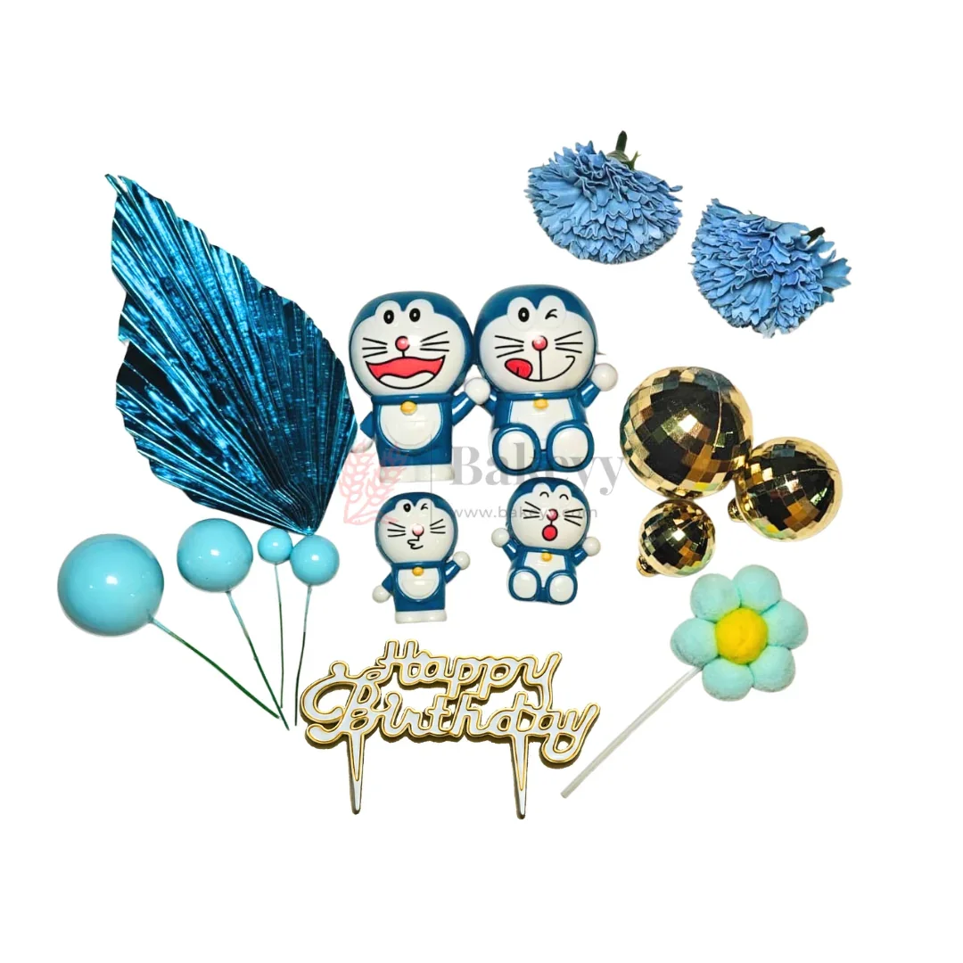 Cartoon Theme Cake Topper Combo Set | Birthday Cake Decoration Kit | Pack of 1 - Image 3
