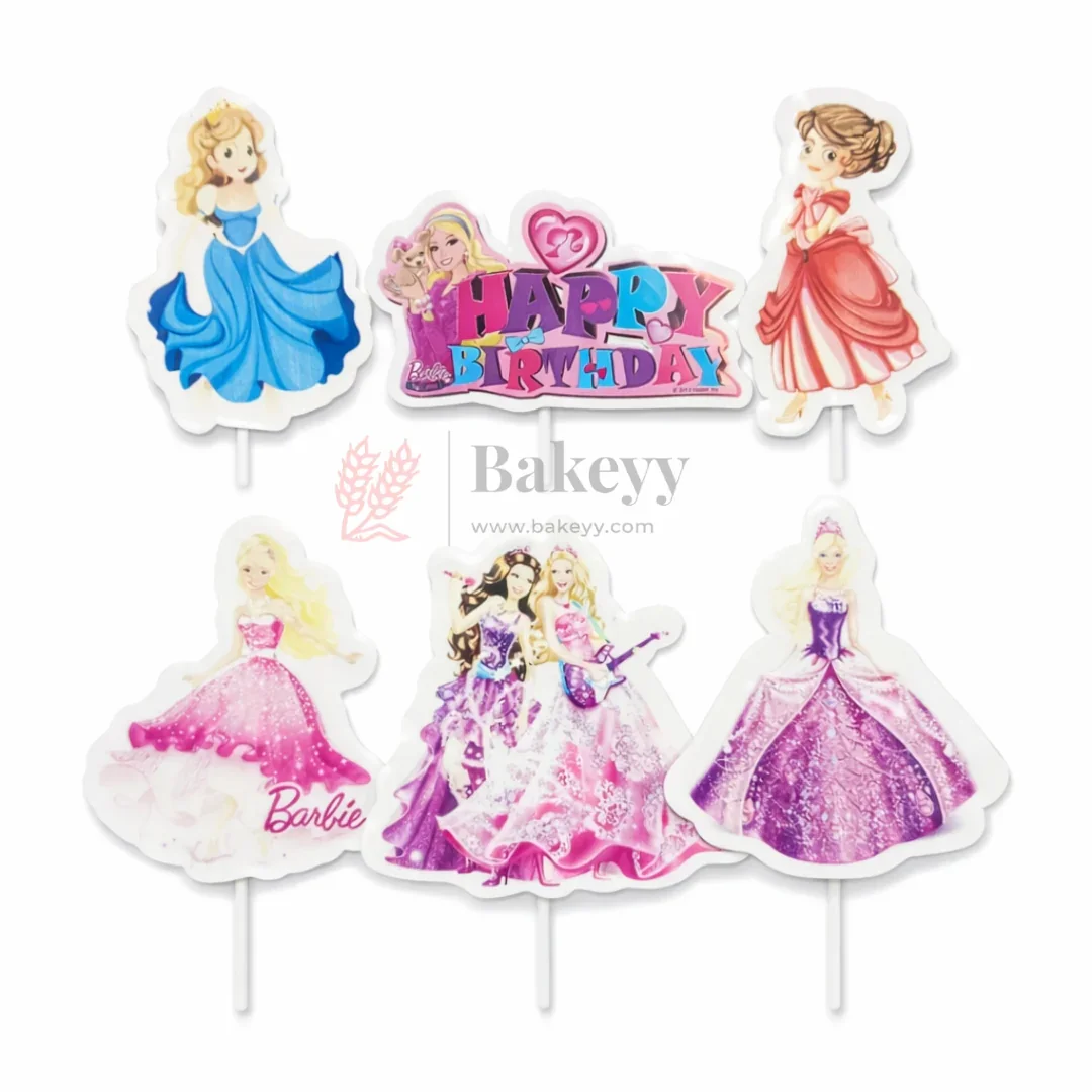 Kids Theme Cake Toppers | Fun Character Designs | Decorative Toppers for Cakes and Cupcakes | Pack of 6 - Image 11