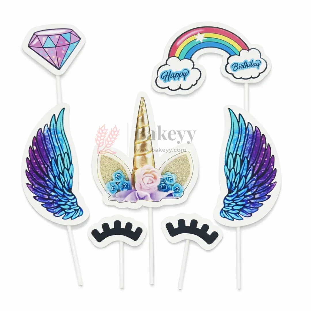 Kids Theme Cake Toppers | Fun Character Designs | Decorative Toppers for Cakes and Cupcakes | Pack of 6 - Image 13
