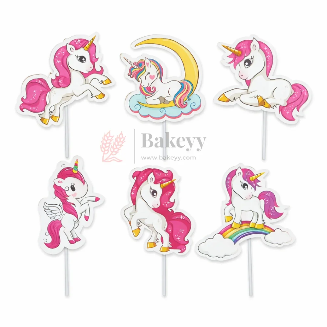 Kids Theme Cake Toppers | Fun Character Designs | Decorative Toppers for Cakes and Cupcakes | Pack of 6 - Image 7