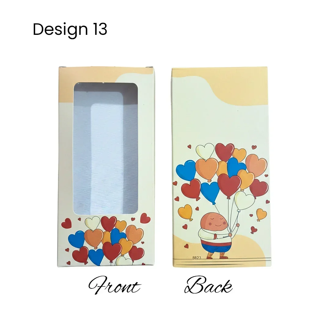 Chocolate Bar Box | Chocolate Bar Gift Box with Window | Chocolate Packaging Box | Pack Of 10 - Image 10