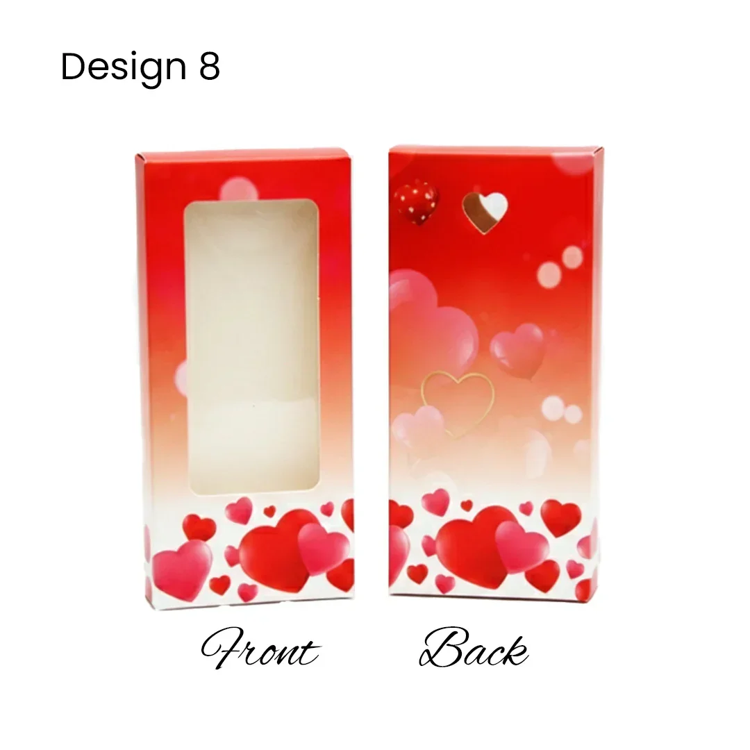 Chocolate Bar Box | Chocolate Bar Gift Box with Window | Chocolate Packaging Box | Pack Of 10 - Image 16
