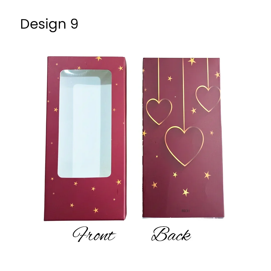 Chocolate Bar Box | Chocolate Bar Gift Box with Window | Chocolate Packaging Box | Pack Of 10 - Image 17