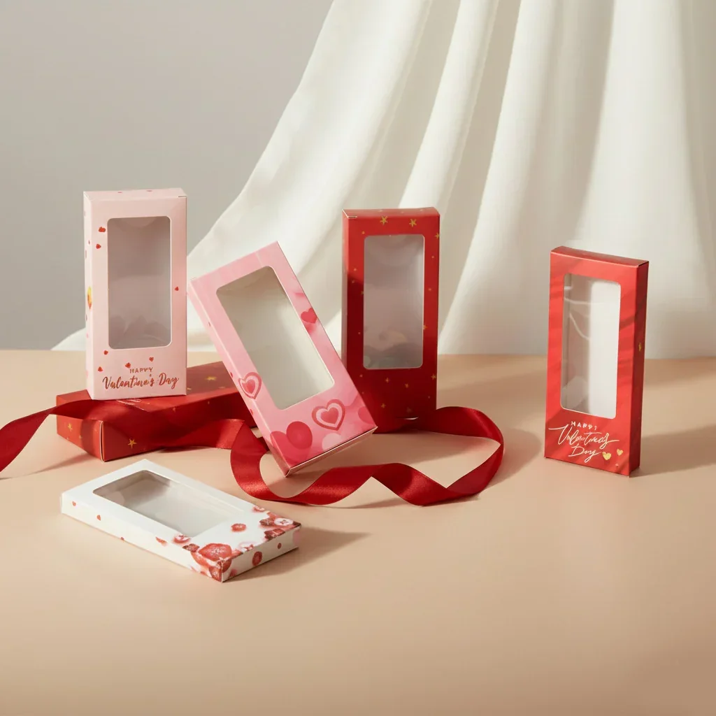 Chocolate Bar Box | Chocolate Bar Gift Box with Window | Chocolate Packaging Box | Pack Of 10 - Image 3