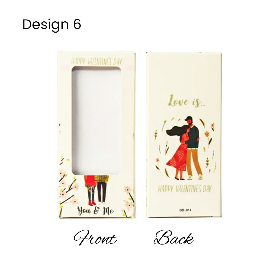 Chocolate Bar Box | Chocolate Bar Gift Box with Window | Chocolate Packaging Box | Pack Of 10 - Image 5