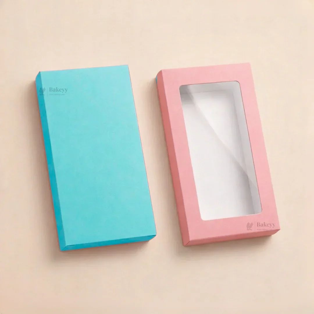 Chocolate Bar Packaging Box with Window | Premium Chocolate Gift Box | 3 Colors Available | Pack of 50 - Image 3