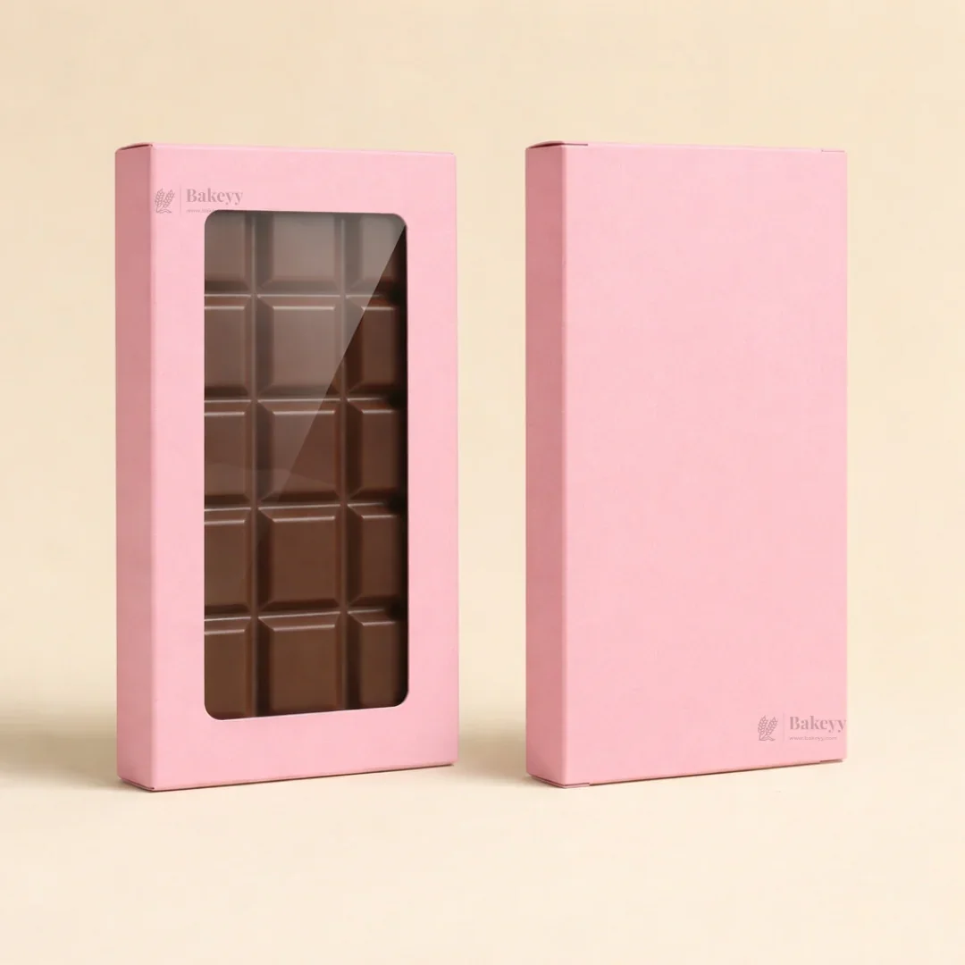 Chocolate Bar Packaging Box with Window | Premium Chocolate Gift Box | 3 Colors Available | Pack of 50 - Image 5
