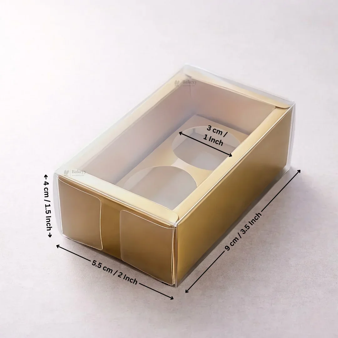 Chocolate Gift Box with PVC Cover & Cavity Tray | Gold Color | Premium Chocolate Packaging Box | Multiple Capacities Available | Pack of 20 - Image 5