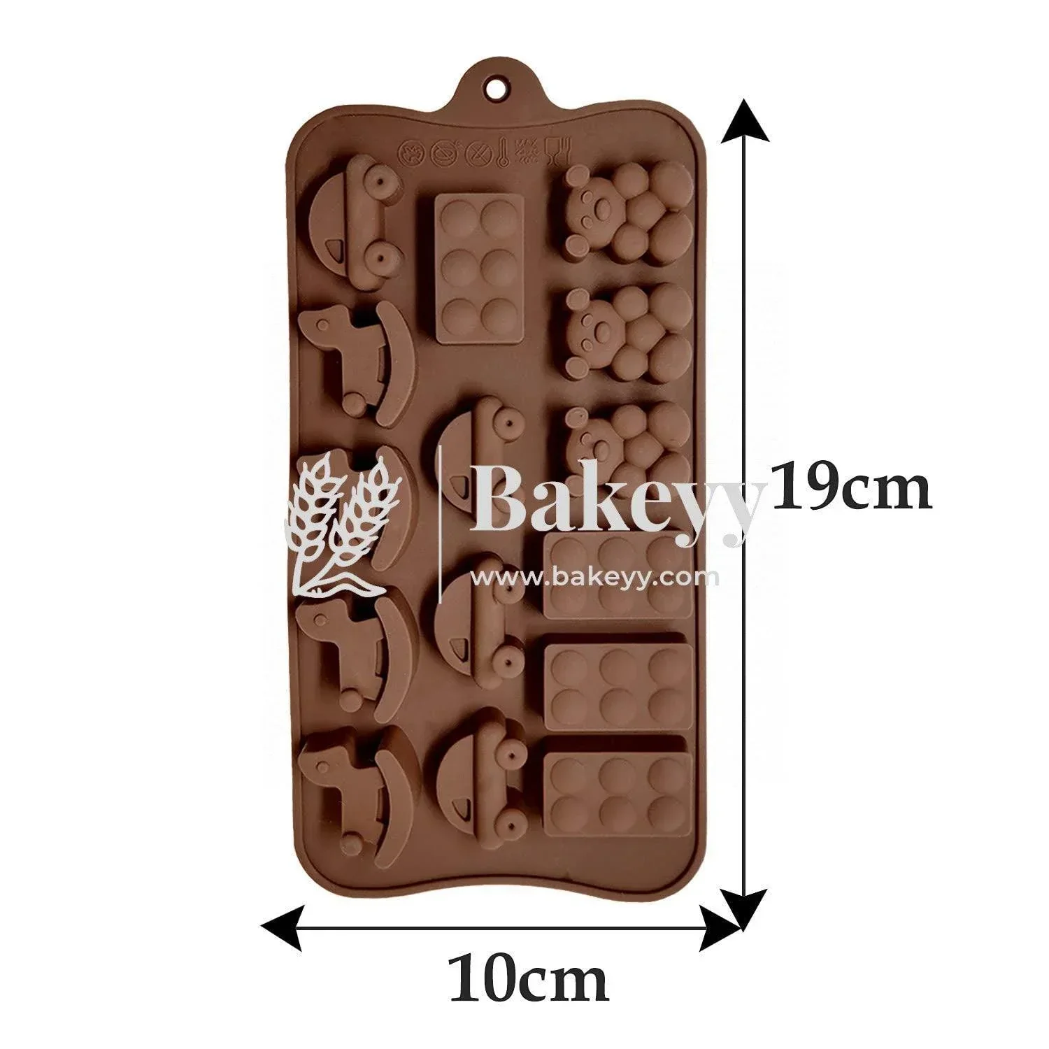 Chocolate Silicon Mould | Teddy Bear Hemisphere Vehicle Horse Multiple Shapes Chocolate Mould | Multiple Designs - Image 3
